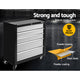 z 5 Drawer Mechanic Tool Box Storage Trolley Cart Cabinet Black And Grey - Dodosales
