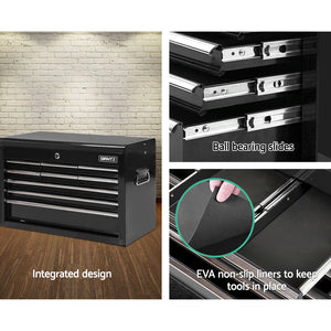 9 Drawer Tool Box Mechanic Storage Toolbox Chest Workshop Garage Black - Afterpay - Zip Pay - Dodosales -