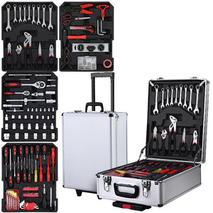 z 786pcs Tool Kit Trolley Case Set Mechanics Box Toolbox Silver - Dodosales