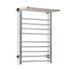 Electric Heated Towel Rail Ladder Warmer 10 Bars Rods Bathroom Shelf