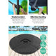 z 3M Umbrella with 48x48cm Base Outdoor Umbrellas Cantilever Sun Beach Garden Patio Blue - Dodosales