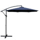 z Blue Outdoor Umbrella Shade Canopy Cantilevered Parasol Free Standing - Dodosales