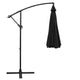 z Black Cantilevered Outdoor Umbrella Shade Canopy Parasol Free Standing - Dodosales