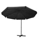 z Black Cantilevered Outdoor Umbrella Shade Canopy Parasol Free Standing - Dodosales