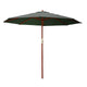 3M Outdoor Umbrella Pole Shade Canopy Parasol Sn beach Protect Charcoal - Dodosales