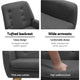 Armchair Tub Single Dining Accent Chair Sofa Armchairs Lounge Fabric