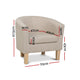 Armchair Lounge Chair Tub Accent Armchairs Fabric Sofa Chairs Beige - Dodosales