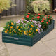 Galvanised Steel Garden Bed Planter Pot 210 x 90 x 30cm  - Green