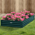 Galvanized Steel Garden Bed Planter Pot  240 x 120 x 30cm  - Green
