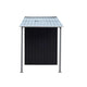 Garden Shed with Semi-Close Outdoor Storage Tool Workshop 379 x160cm - Black