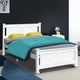 Double Size Wooden Bed Frame Slat Base Bedding Furniture White - Dodosales
