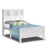 Wooden King Single Size Bed Frame With Headboard Shelves (No Mattress)