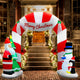 z 3M Christmas Inflatable Archway Entryway with Santa Xmas Decor LED - Dodosales