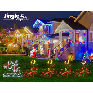 z Christmas Motif Lights LED Rope Reindeer Waterproof Colourful Xmas - Dodosales