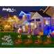 z Christmas Motif Lights LED Rope Reindeer Waterproof Colourful Xmas - Dodosales