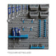 Wall Mounted Storage Rack Set Peg Board Tool Organiser 3 Bin Sizes - Dodosales