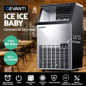 Commercial 15KG Ice Making Machine Stainless Steel Ice Cube Maker - Dodosales
