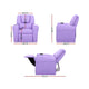 Kids PU Leather Reclining Armchair Toddler Recliner Chair Girl Boy Purple - Dodosales