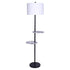 z Floor Metal Lamp Marble Finish Shelf Standing Light Modern Decor
