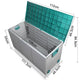 290L Outdoor Storage Box Lockable Weatherproof Garden Deck Toy Shed Green - Dodosales