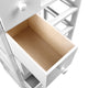 White 5 Basket Storage Unit Drawers Cabinet Bedroom Cupboard - Dodosales