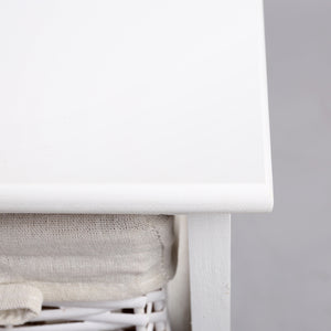 White 5 Basket Storage Unit Drawers Cabinet Bedroom Cupboard - Dodosales