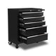 5 Drawer Mechanic Tool Box Storage Trolley Cart Cabinet Black - Dodosales